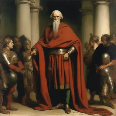 The painting depicted the intense gaze of the ethnarch, capturing both power and authority.