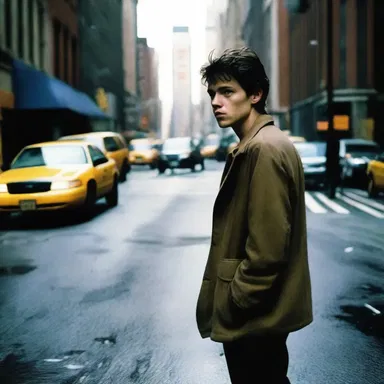 The film portrays the discontentedness of the main character who constantly dreams of a different life in the busy streets of New York.