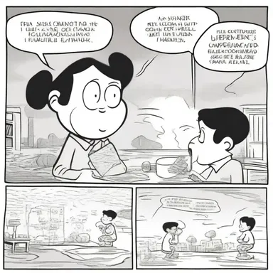 The comic strip artist captured the discontentedness of the character through expressive illustrations and thought bubbles.