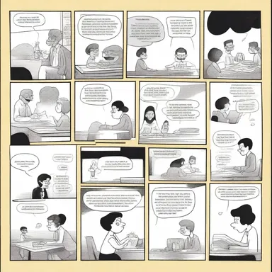 The comic strip artist captured the discontentedness of the character through expressive illustrations and thought bubbles.