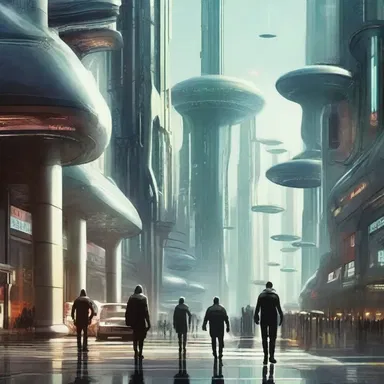 In the futuristic science fiction story, the inhabitants exhibit a constant discontentedness with their controlled society and aspire for freedom.