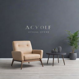 Design a modern and stylish logo featuring the name 'Your Style' and incorporating elements of furniture indicative of a furniture store