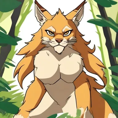 In the animated series 'Wild Warriors', the protagonist transforms into a lynx with fiercely tufted ears, ready to defend the innocent from evil forces.