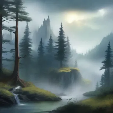 In the fantasy novel, there was a magical longshot that revealed a hidden world beyond the misty forest.