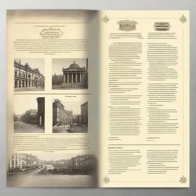 The brochure provided a detailed account of the historical milestones of the city.