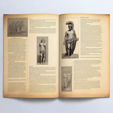 The brochure contained fascinating stories from Greek mythology.