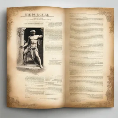The brochure contained fascinating stories from Greek mythology.