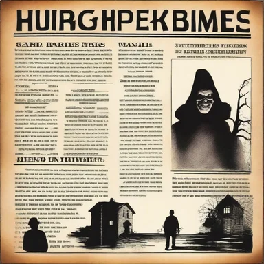 The spooky brochure was filled with chilling tales of horror and suspense.