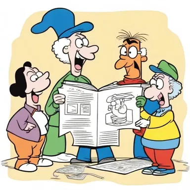 In the cartoon series, the characters' zany schemes and outrageous plans emphasized the executability of their imaginative ideas.