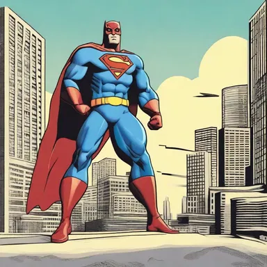 Fortuitously, the superhero arrived right before the city was about to be destroyed.