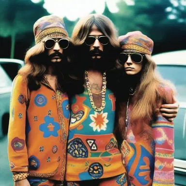 The 1970s fashion scene witnessed a rise in the popularity of hash heads, who adorned themselves in bohemian and psychedelic clothing.