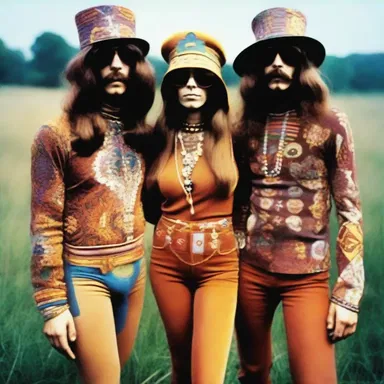 The 1970s fashion scene witnessed a rise in the popularity of hash heads, who adorned themselves in bohemian and psychedelic clothing.