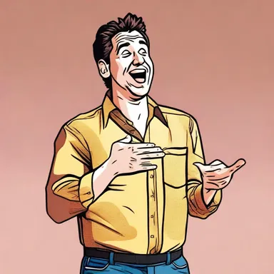 The comedian loves to play tricks on his audience, making them laugh with unexpected punchlines.