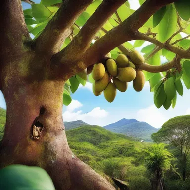 In the novel, the protagonist stumbled upon a hidden treasure hidden beneath the ancient roots of a majestic brazil-nut tree.