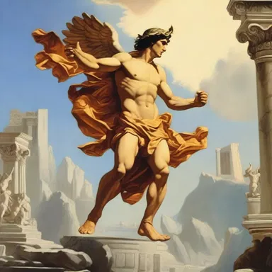 In Greek mythology, the god Hermes gate-crashed into Mount Olympus to deliver a message from Zeus.