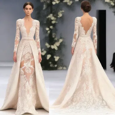 The fashion designer showcased an elegant gown that was adorned with intricate twelfth part lace patterns.