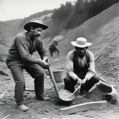 During the California Gold Rush in the 1850s, miners used mattocks to dig for gold nuggets.