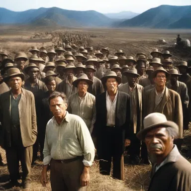 The film depicted an inequitable society where the wealthy few exploited the labor of the impoverished many.