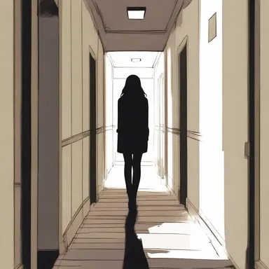 As she walked through the dark corridor, the slimness of the walls made her feel trapped and claustrophobic.