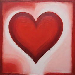 Abstract representation of love symbolized by a heart in vibrant red, surrounded by a warm, gentle light.