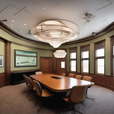 The architect designed a spacious and functional meeting room for the rovers' clubhouse.