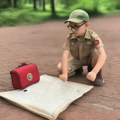 Why did the rover bring a map and compass to the Boy Scouts gathering? Because he wanted to always be prepared to explore new territories!