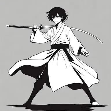 The protagonist possessed only rudimentary fighting skills at the beginning of the series.