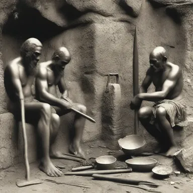 During the early days of human civilization, tools and weapons were rudimentary compared to those developed later.