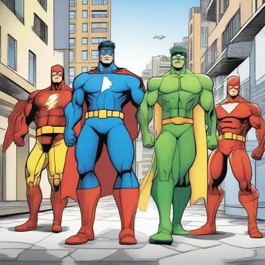 The comic book tells the story of a group of superheroes who must prevent a biosafety level 3 virus from spreading and causing devastation in their city.