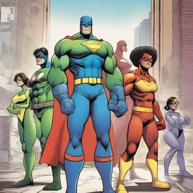 The comic book tells the story of a group of superheroes who must prevent a biosafety level 3 virus from spreading and causing devastation in their city.