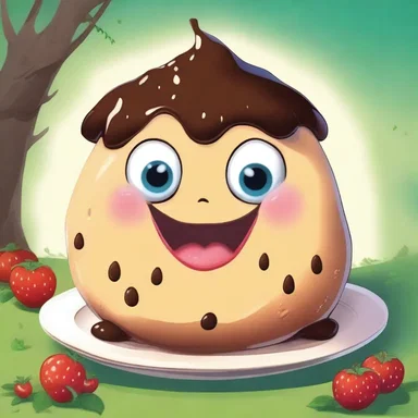 In the magical land of Elphoria, there was a legendary creature known as the pudding face - a creature with a face as round and plump as a pudding.