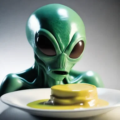 The advanced alien species in the science fiction novel had a unique characteristic - an ever-changing pudding face that matched their emotions.