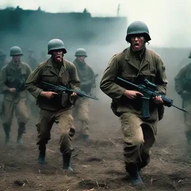 The horror movie portrayed a haunted theater of war where soldiers were tormented by the restless spirits of fallen enemies.