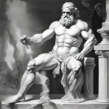 In Greek mythology, the god Hephaestus was often depicted as having spastic paralysis due to the permanent brain damage he suffered as a baby.
