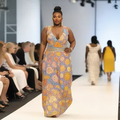 During an inclusive fashion show, a model with spastic paralysis confidently walked down the runway, showcasing a beautiful and inclusive collection designed specifically for people with diverse abilities.