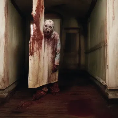The blood-curdling screams filled the air as fear brimmed over in the haunted house.