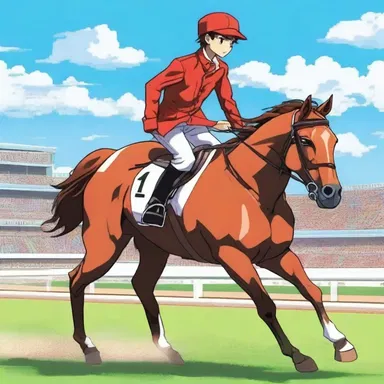 The main character in the anime is a talented hackney who competes in horse racing.