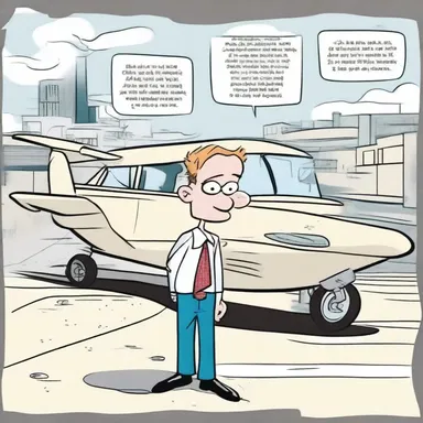 In the comic strip, the character called a hackney to get to the airport.