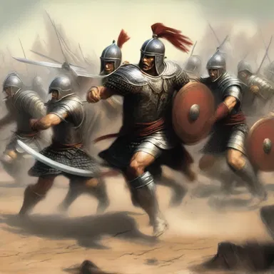 In the climactic battle scene, the author vividly described the serried ranks of warriors advancing towards each other.