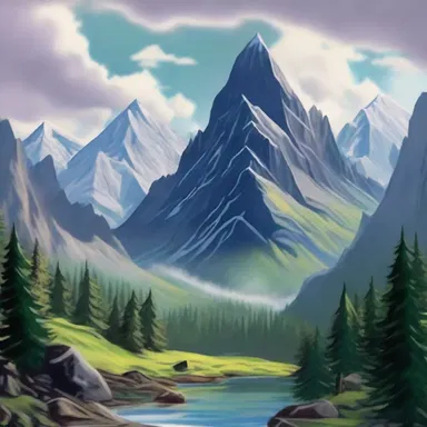 The serried peaks of the magical mountain range guarded the hidden kingdom from intruders.