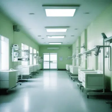 The hospital was designed with specific ventilation systems to prevent the transmission of infections, especially in patients with neutropenia.