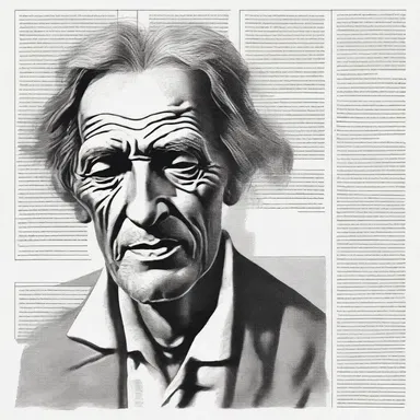 The poet described the character's despair by comparing it to the feeling of taking an emetic.