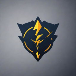 Create an abstract eSports logo for a team named 'Storm eSports'. It should include elements of a storm, digitally stylized in a way that speaks to the eSports culture.