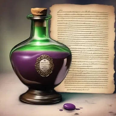 The mysterious potion contained a chlorate that played a crucial role in the fantasy novel's plot.