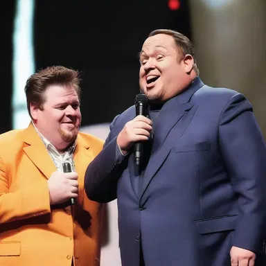 The comedian made a funny joke about the fat person, but it was all in good humor.