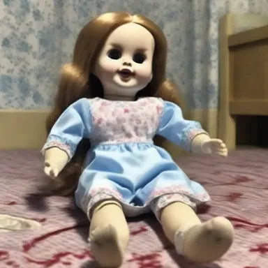 The possessed doll suddenly upheaved from the floor, causing a wave of terror among the unsuspecting family.