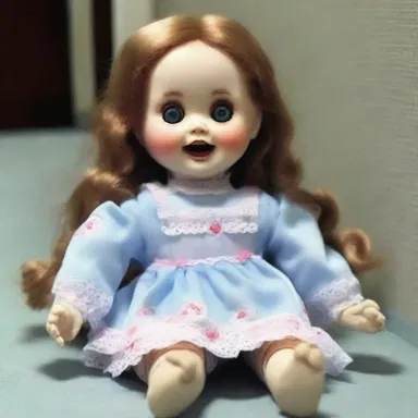 The possessed doll suddenly upheaved from the floor, causing a wave of terror among the unsuspecting family.