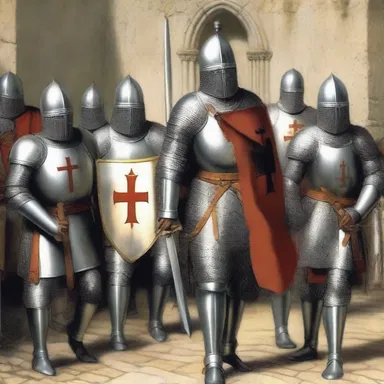During the Crusades, many knights wore armor adorned with cruciate symbols as a representation of their faith and devotion.