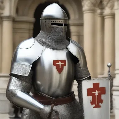 During the Crusades, many knights wore armor adorned with cruciate symbols as a representation of their faith and devotion.
