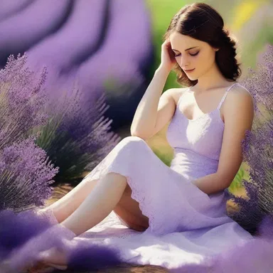 In the novel, the protagonist found solace in the scent of lavender lotion, using it as a means to calm her racing thoughts.